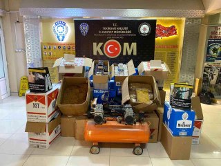 Kaçak sigara imalathanesine operasyon
