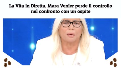 La Vita in Diretta, Mara Venier perde il controllo nel confronto con un ospite