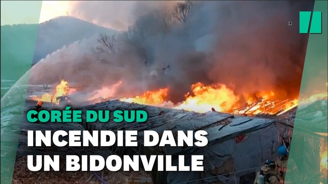 L’un des derniers bidonvilles de Séoul ravagé par un incendie