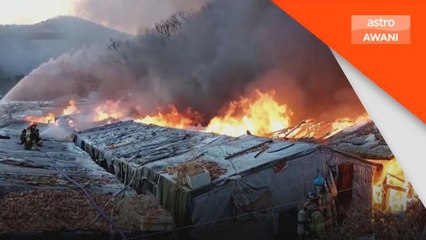 Kebakaran di Seoul | 500 penduduk terjejas, 60 kediaman musnah