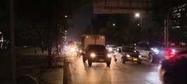 Taxistas bloquearon la calle 26 y afectaron movilidad hacia el aeropuerto El Dorado