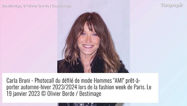 Pierre Niney indécrochable de sa compagne Natasha, Carla Bruni captivante pour le défilé AMI