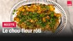 Chou-fleur rôti aux épices, cacahuètes et lait de coco - Les recettes de François-Régis Gaudry