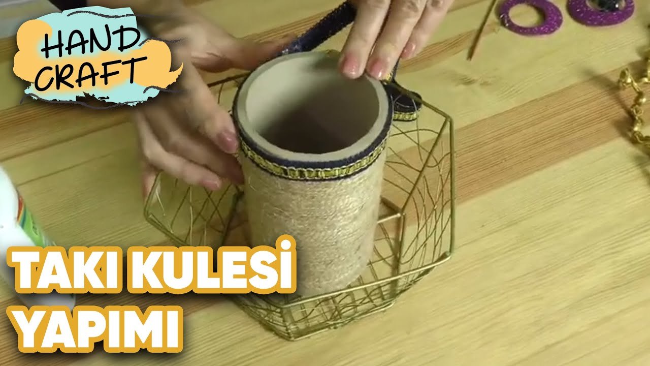 Takı Kulesi Yapımı | How to make jewellery tower? | Handcraft TV Zeliha Sunal