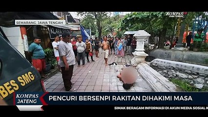 Pencuri Bersenpi Rakitan Dihakimi Massa