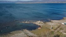 İznik Gölü’nün bazı bölümlerinde su çekilmesi 100 metreye ulaştı