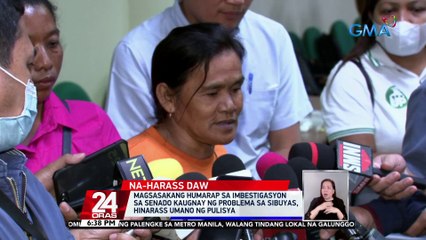 Magsasakang humarap sa imbestigasyon sa senado kaugnay ng problema sa sibuyas,hinarass umano ng pulisya | 24 Oras