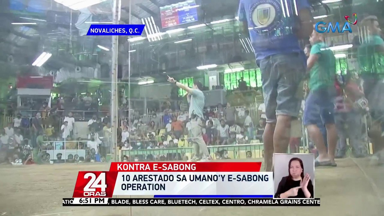 10 arestado sa umano'y e-sabong operation | 24 Oras