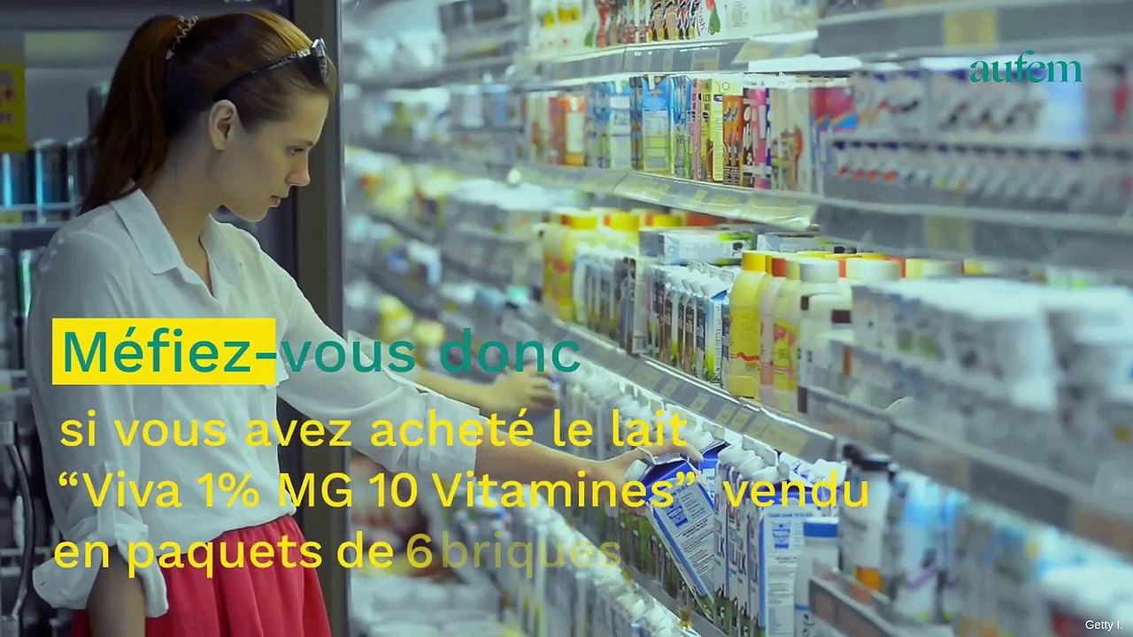 Rappel produit : ce lait de grande marque vendu dans toute la France ne doit pas être bu