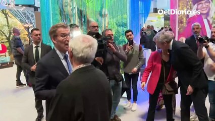 El encuentro de Feijóo y Mañueco en Fitur
