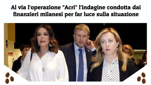 Al via l'operazione Acri l'indagine condotta dai finanzieri milanesi per far luce sulla situazione