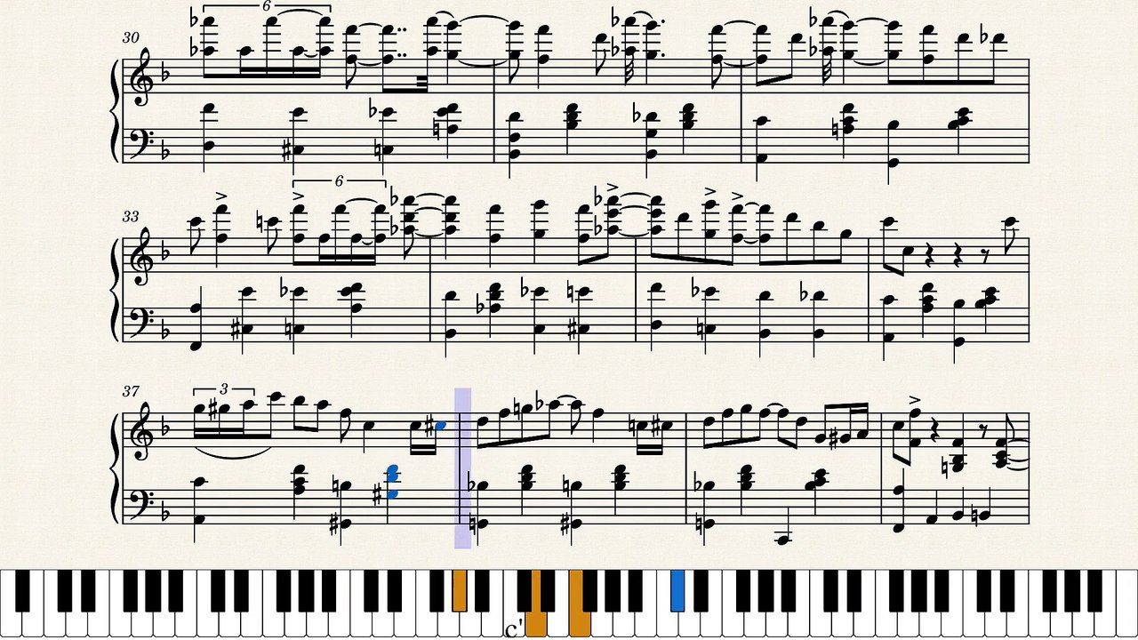 Mary Lou Williams - Chili Sauce (piano solo sheet music transcription)