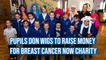Pupils from Chorley All Saints' CofE Primary School don wigs to raise money for Breast Cancer Now