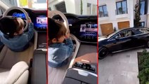 AK Partili vekil 3 yaşındaki çocuğuna lüks otomobilini kullandırdı! Görüntüler tartışma yarattı