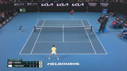 Korda stuns Medvedev in straight sets