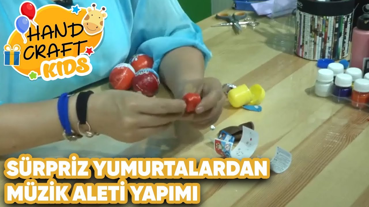 Sürpriz Yumurtalardan Müzik Aleti Yapımı | Handcraft TV Kids