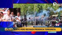 Nuevo Perú rechaza presencia terrorista en manifestaciones