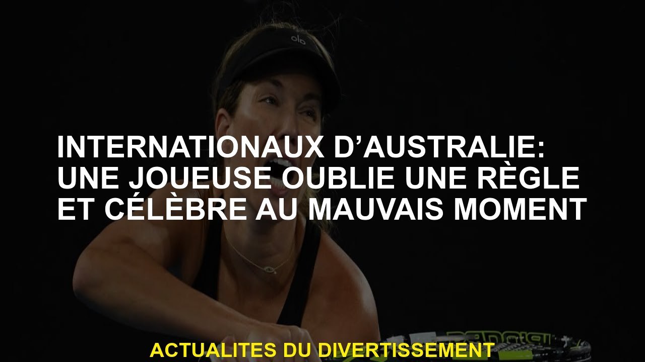 Australian International: Un joueur oublie une règle et célèbre au mauvais moment