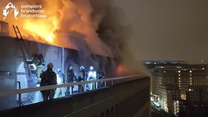 Incendie rue d’Arlon à Bruxelles ce 20/01/2023