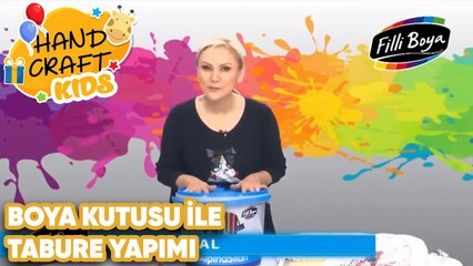 Boya Kutusuyla Çocuk Taburesi Yapımı | Handcraft TV Kids