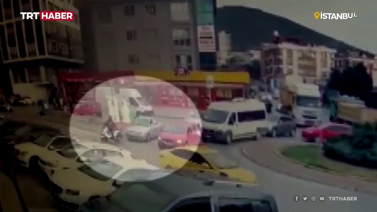 Trafikte tartıştığı kuryeyi aracıyla ezmeye çalıştı