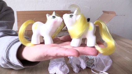 MY LITTLE PONY-UNBOXING PONY POST NEWBORN TWINS RATTLES AND TATTLES