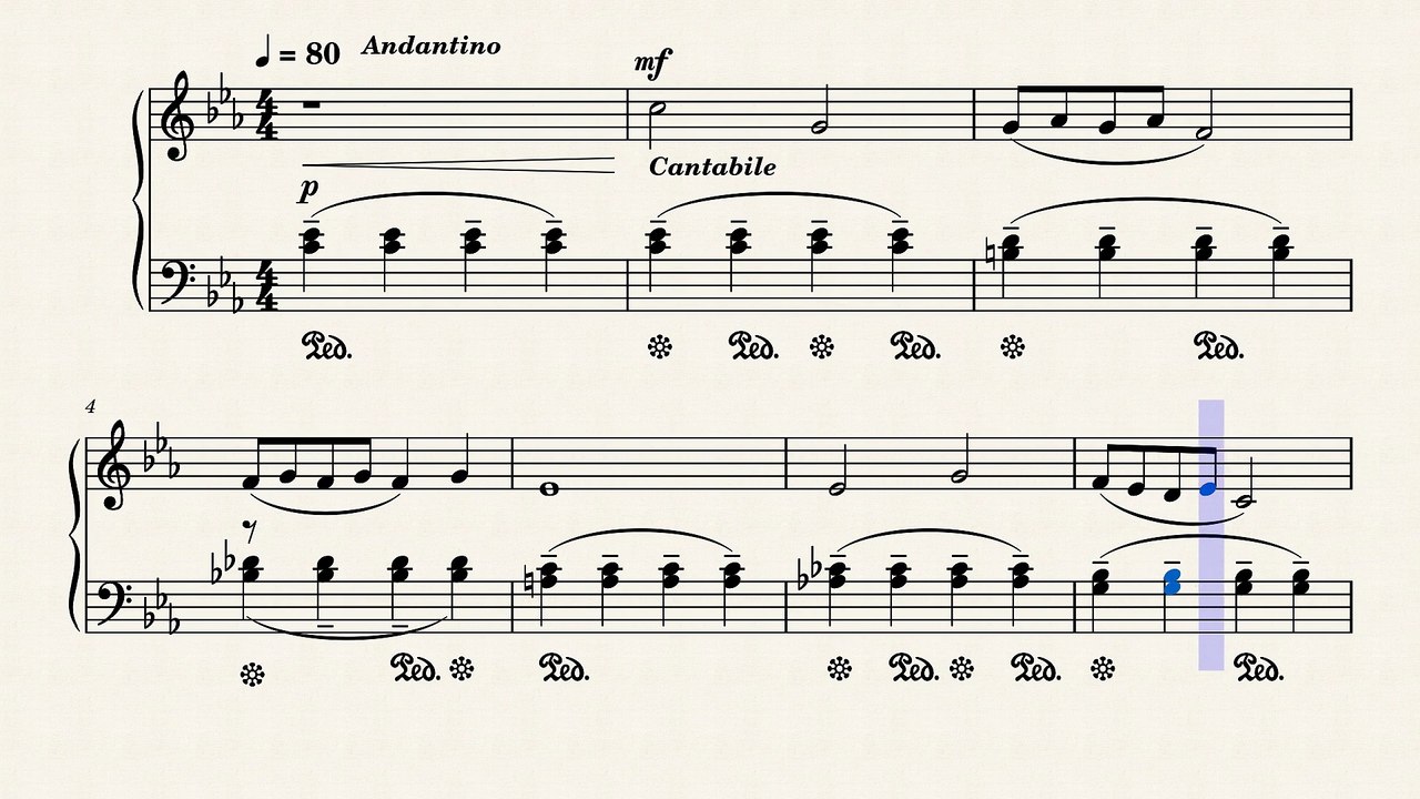 Khachaturian - Album for Children Kinderalbum No. 1 Andantino (Noten)