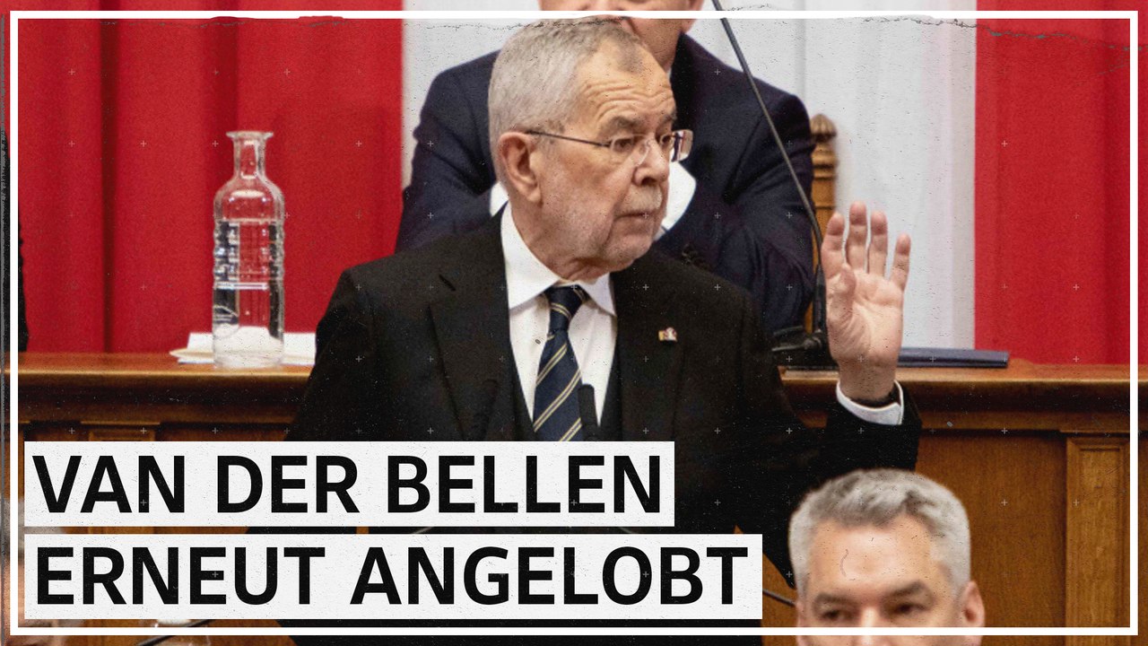 Alexander Van der Bellen als Präsident angelobt