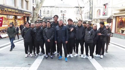 Skibbe takımıyla İstanbul'u gezdi! Galatasaray için 'şampiyonluk' yorumu