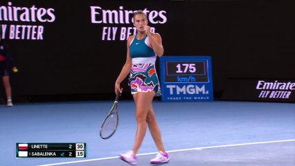 Linette - Sabalenka - Les temps forts du match - Open d'Australie