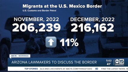 Arizona lawmakers to discuss the border