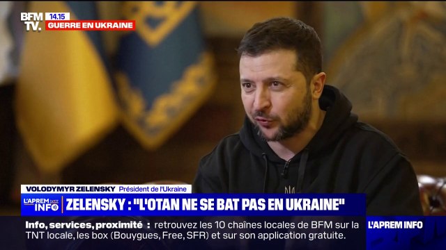 La guerre en Ukraine n'est pas menée par l'Allemagne, la France, le Grande-Bretagne ou les États-Unis selon Volodymyr Zelensky
