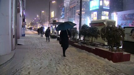 На Сеул обрушилась снежная буря
