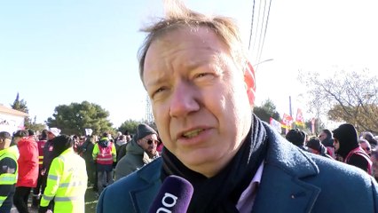 Reformes des retraites : le député Pierre Dharréville en soutien aux grévistes