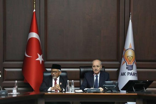AK Parti Genel Başkanvekili Kurtulmuş, Endonezya Adalet ve Refah Partisi Genel Başkanı Syaikhu ve beraberindeki heyeti kabul etti