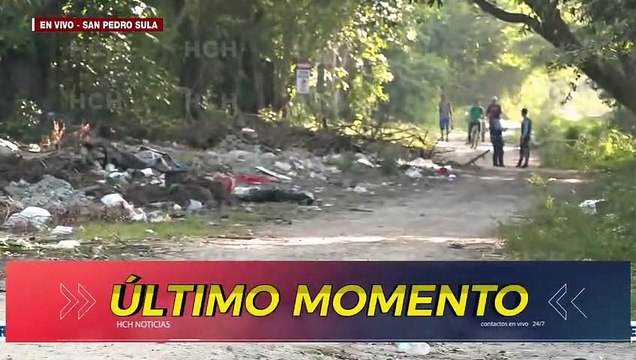¡Terrible! Entre la basura, dejan cadáver encostalado en San Pedro Sula
