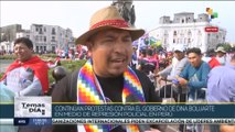 Delegaciones de todo Perú se reúnen en Lima en movilizaciones contra la presidenta Dina Boluarte