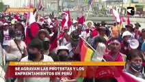 Se agravan las protestas y los enfrentamientos en Perú