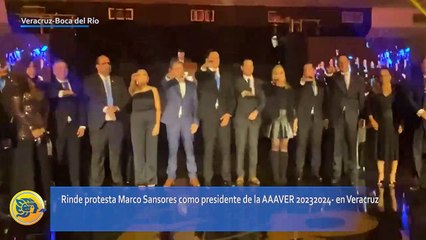 Rinde protesta Marco Sansores como presidente de la AAAVER 2023-2024 en Veracruz