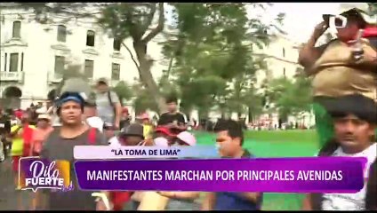 Violencia en la "Toma de Lima": Golpean e insultan a equipo de Panamericana Televisión