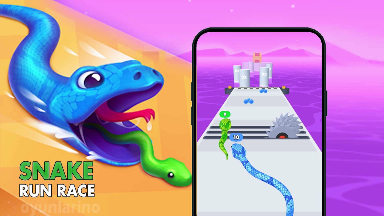 Snake Run Race・3D Running Game Official  Android IOS GamePlay Trailer