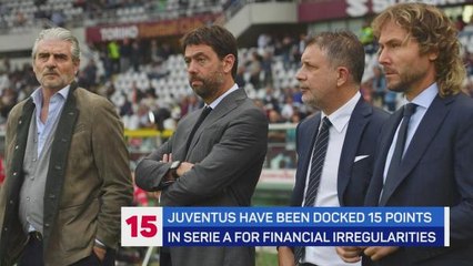 Juventus docked 15 points for financial irregularities