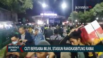 Cuti Bersama Imlek, Stasiun Rangkasbitung Ramai Dipadati Penumpang