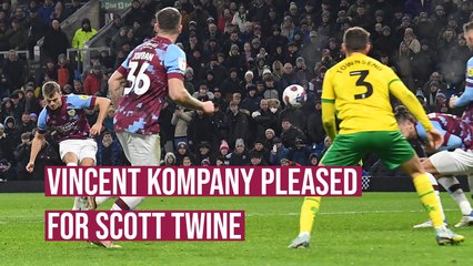 Vincent Kompany pleased for match winner Scott Twine