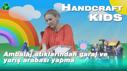 Ambalaj atıklarından garaj ve yarış arabası yapma -  Handcraft TV Kids