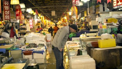 Eating Sea Pineapple (멍게) in South Korea