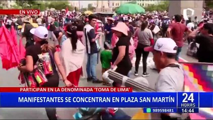 "Toma de Lima": Así van las manifestaciones en la capital