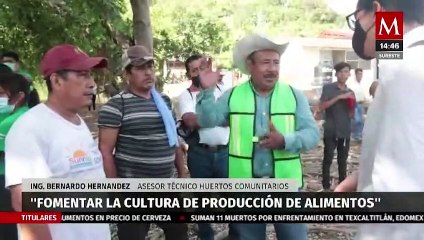 Huerto comunitario abastecerá a 130 familias de San Luis Potosí