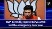 BJP defends Tejasvi Surya amid IndiGo emergency door row