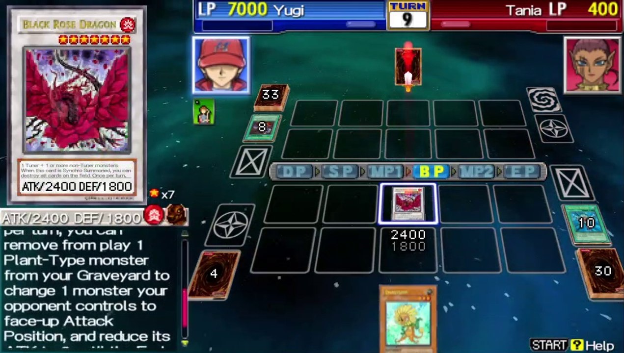 Yugioh GX Tag Force 3 : Black Rose Dragon VS Tania Deck Round 1